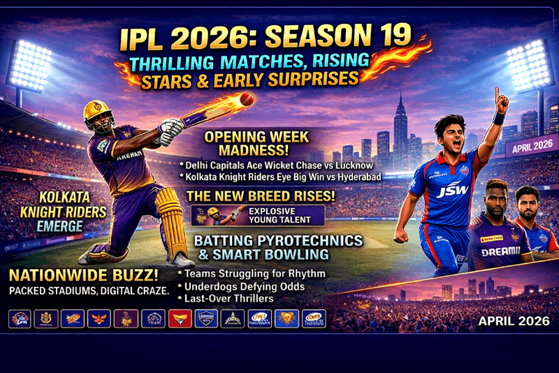 IPL 2026 Heats Up: Thrilling Matches, Rising Stars & Early Surprises