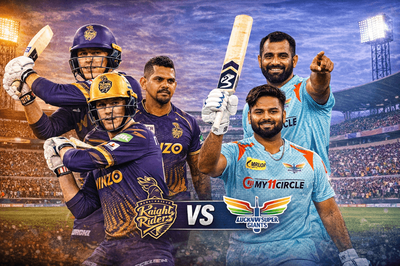 KKR Seek First Win Against In-Form LSG in High-Stakes IPL 2026 Clash at Eden Gardens