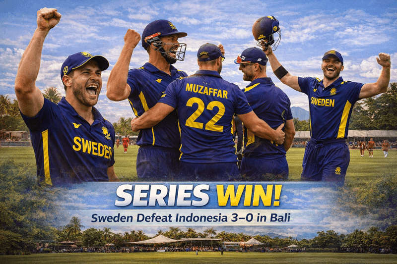 Sweden Clinch Series with Convincing Win Over Indonesia in 3rd T20I